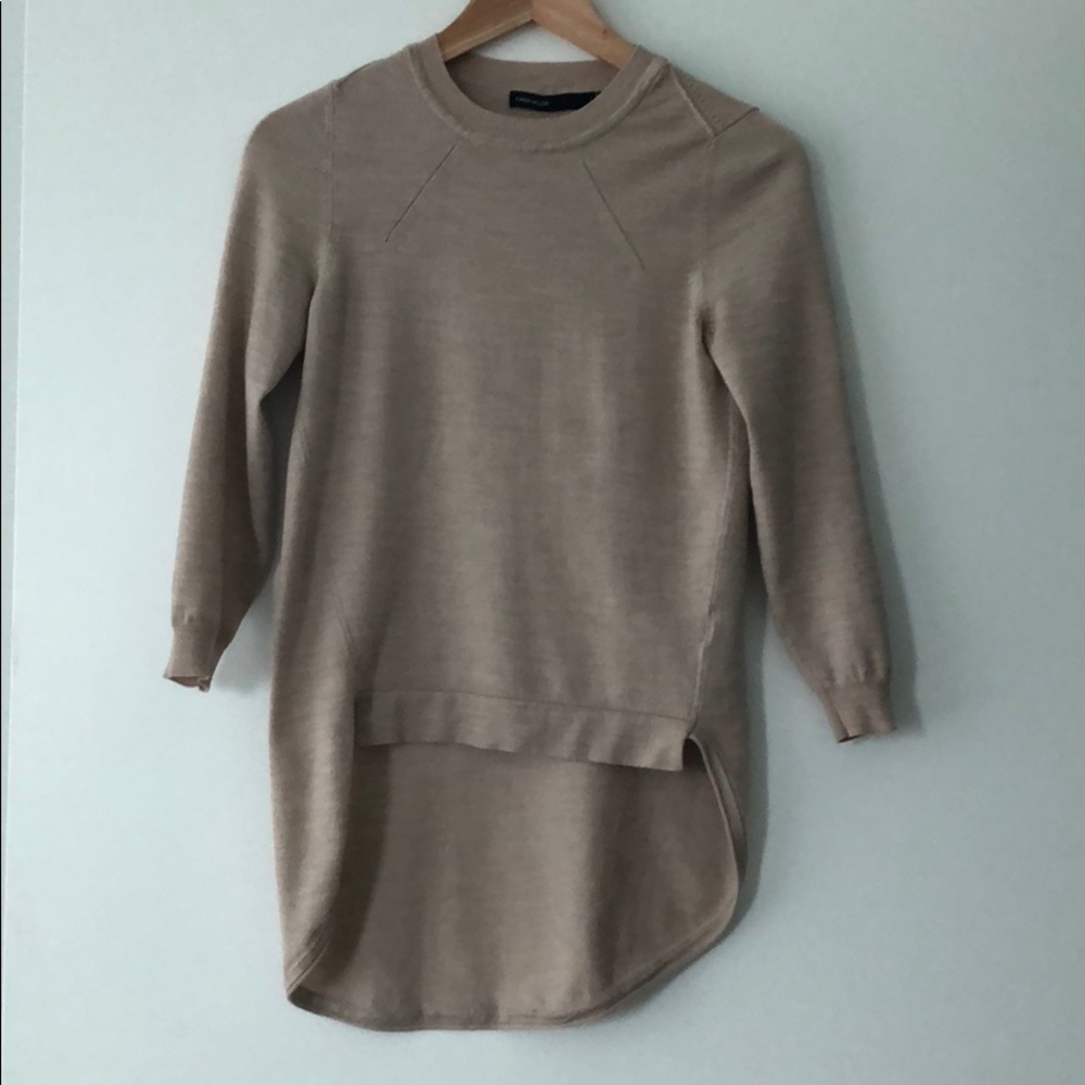 Karen Millen Light Tan Crew Neck Sweater